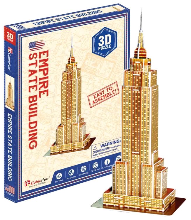 3D пазл CubicFun «Мини-серия. Эмпайр-стейт-билдинг» — картинка 2
