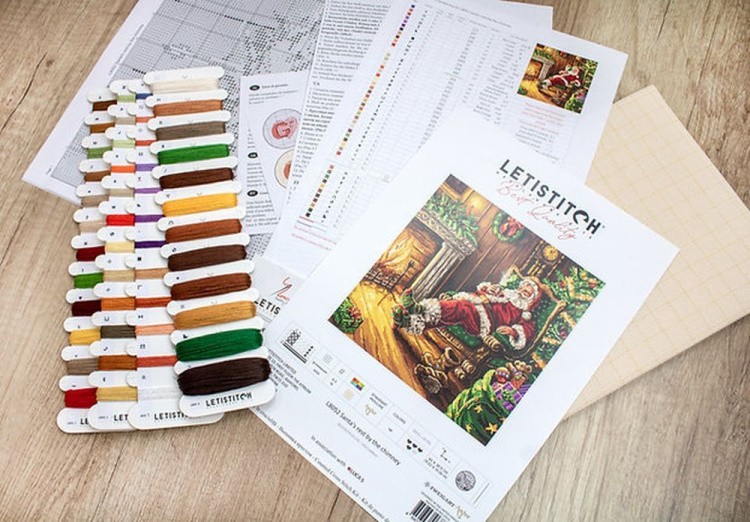 Набор для вышивания «Santa's rest by the chimney» — картинка 8