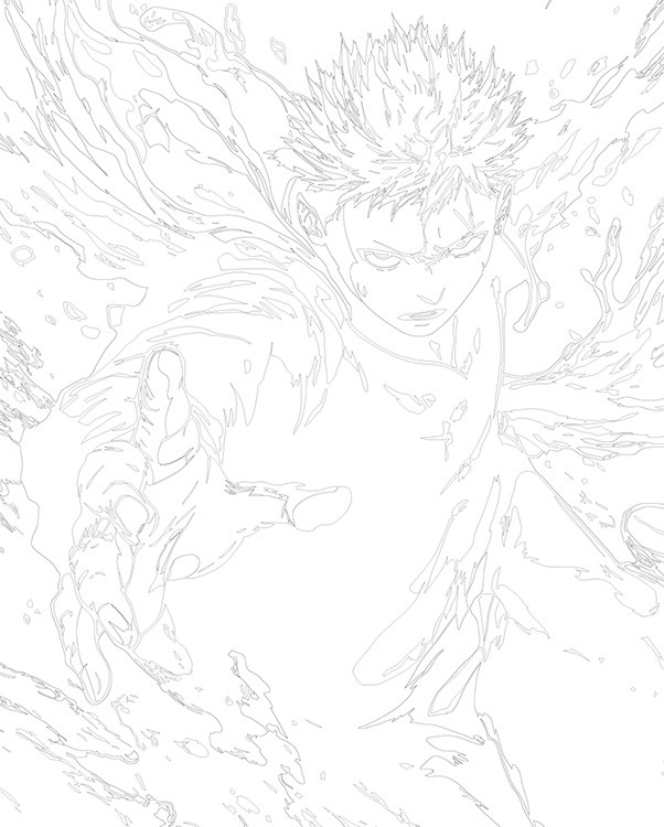 Картина по номерам «Аниме манга Магическая битва: Юдзи» — картинка 3