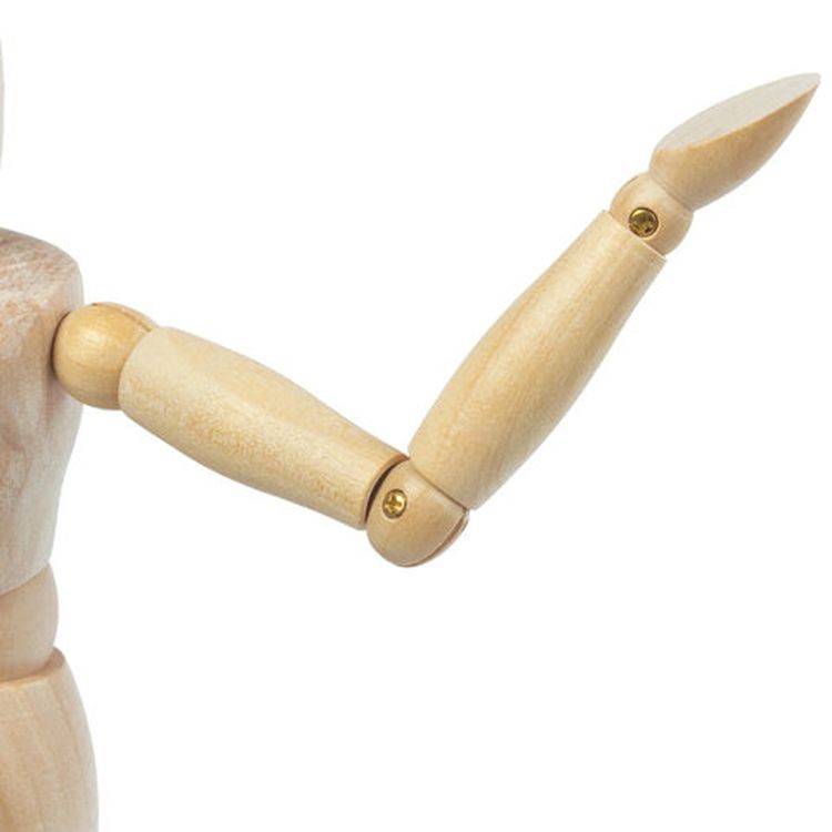 Манекен человека художественный женский, дерево, высота 51 см, BRAUBERG ART CLASSIC  — картинка 4