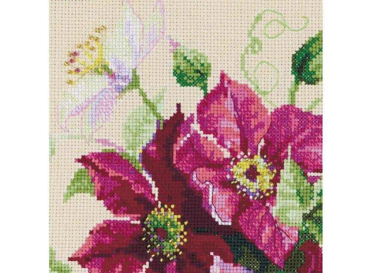 Набор для вышивания «Клематисы» — картинка 3