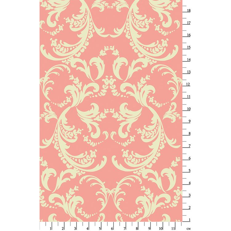 Ткань для пэчворка «ВИКТОРИАНСКИЕ РОЗЫ», 50x55 см, 146 г/м2, 100% хлопок, цвет: ВР-21 розовый, принт, Peppy — картинка 2