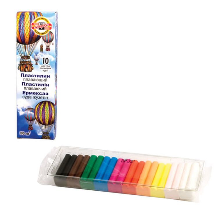 Пластилин плавающий «Archimedes», 10 цв., 90 г, Koh-i-Noor — картинка 2