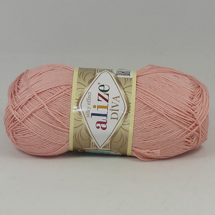 Пряжа ALIZE Diva Silk effekt (830), камея, 5 шт. по 100 г — картинка 2