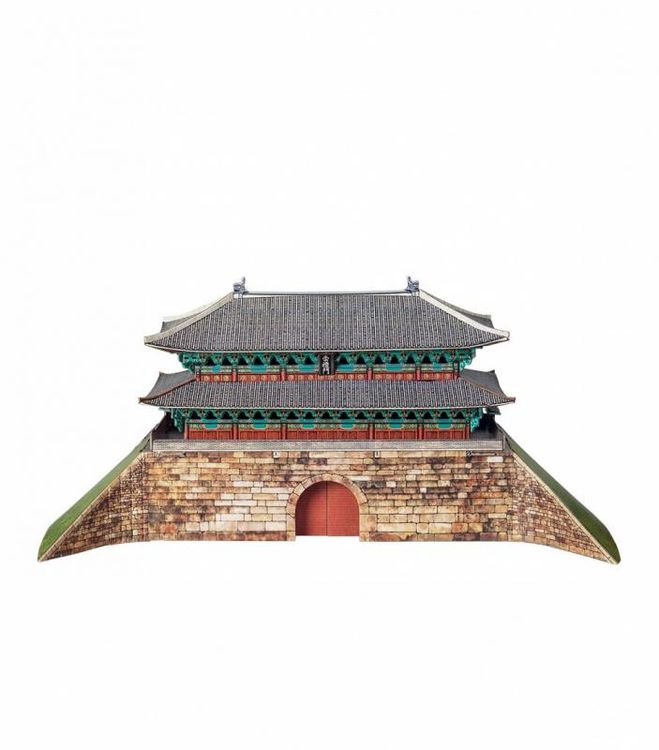 Сборная модель из картона «Ворота Намдэмун, Сеул, Южная Корея» — картинка 4