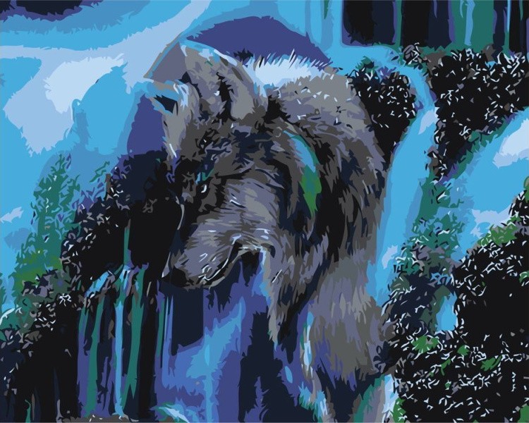 Картина по номерам «Одинокий волк»