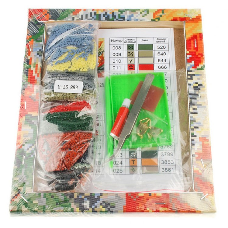 Алмазная вышивка «Ежик в осеннем лесу» — картинка 3