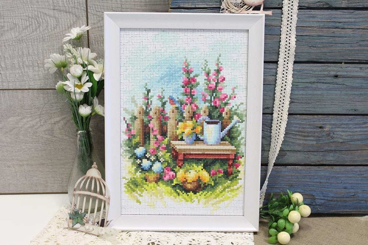 Алмазная вышивка «Цветущий сад» — картинка 2