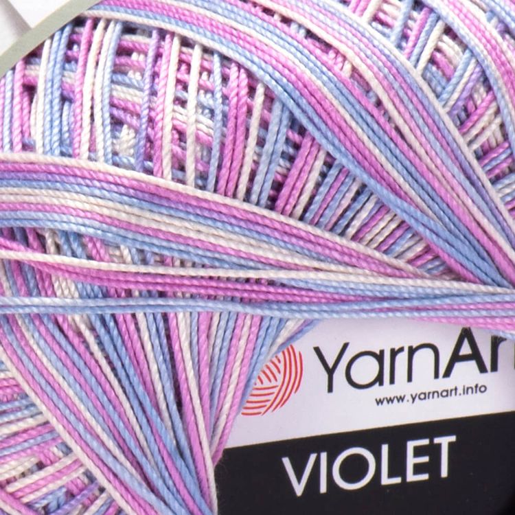 Пряжа YarnArt Violet Melange (3053), мультиколор, 5 шт. по 50 г — картинка 2