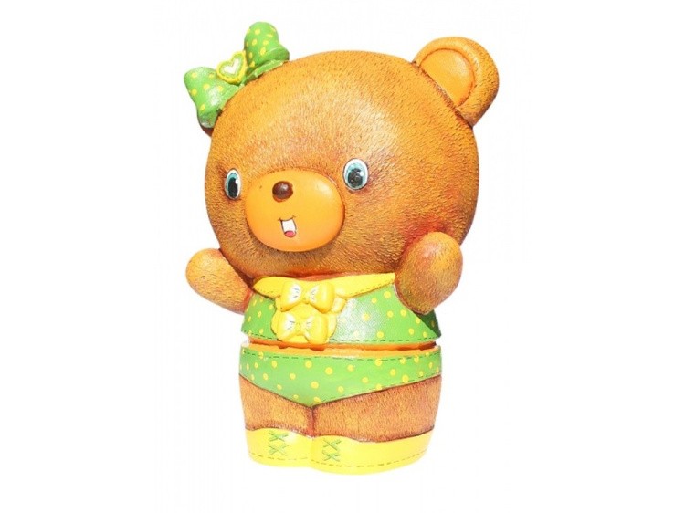 Виниловая копилка-раскраска «Мишка-девочка» — картинка 2