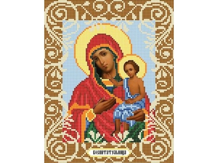 Рисунок на ткани «Богородица Воспитательница»