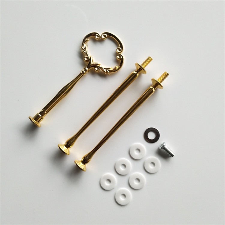 Фурнитура для фруктовницы Вензель золотая, 38см — картинка 4