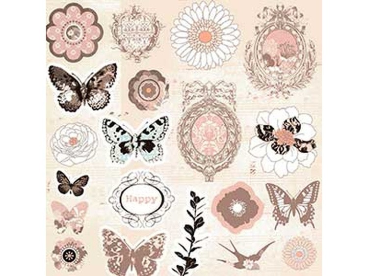 Набор бумаги «Винтажные узоры» — картинка 2