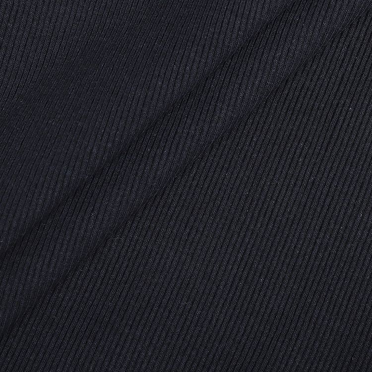 Ткань трикотаж Кашкорсе с лайкрой, 15 м, ширина 120 см, цвет: темно-синий меланж, TBY — картинка 3