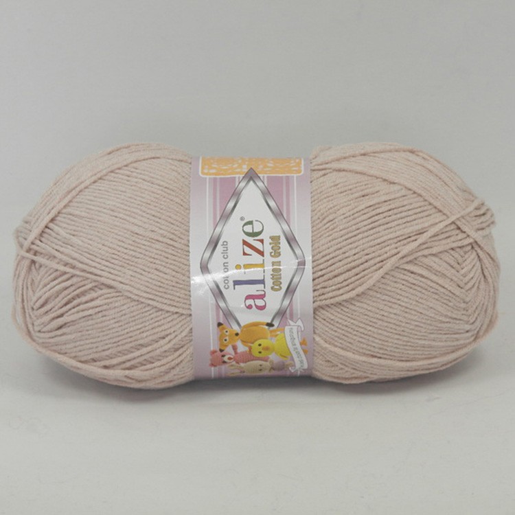 Пряжа ALIZE Cotton Gold (314), телесный, 5 шт. по 100 г — картинка 2