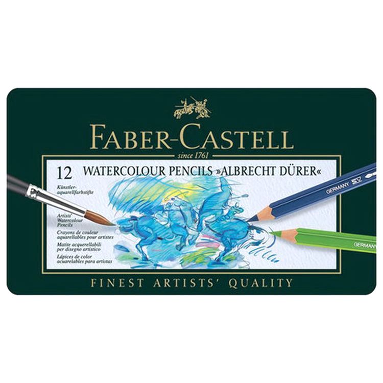 Карандаши цветные акварельные художественные FABER-CASTELL «Albrecht Durer», 12 цв.