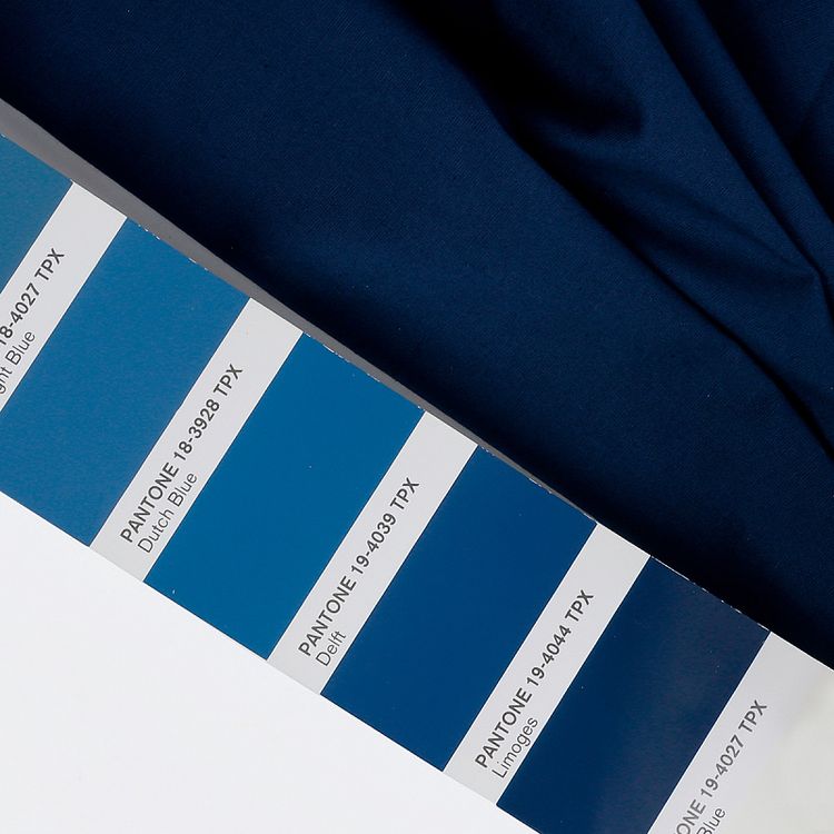 Ткань Поплин стрейч, 5 м x 150 см, 125 г/м², цвет: темно-синий, TBY — картинка 4