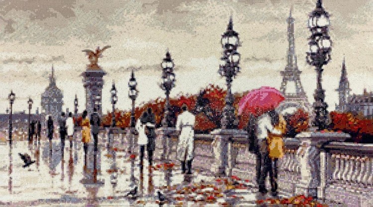 Алмазная вышивка «Парижский мост» — картинка 2