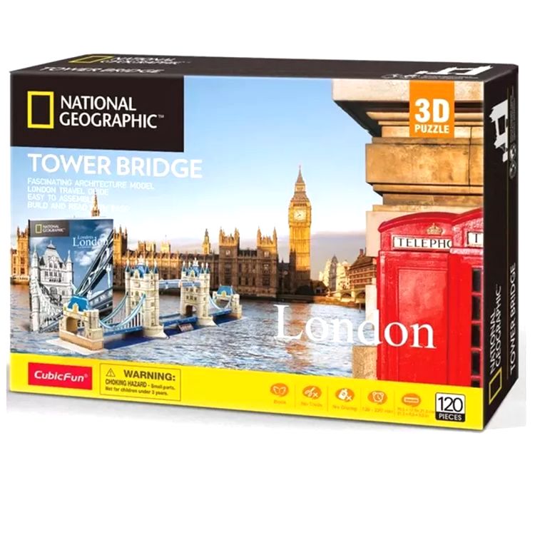 3D пазл CubicFun «National Geographic. Тауэрский мост» — картинка 12