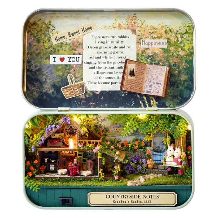 Сборная модель Румбокс. Домик в шкатулке «Бабушкин сад» — картинка 2