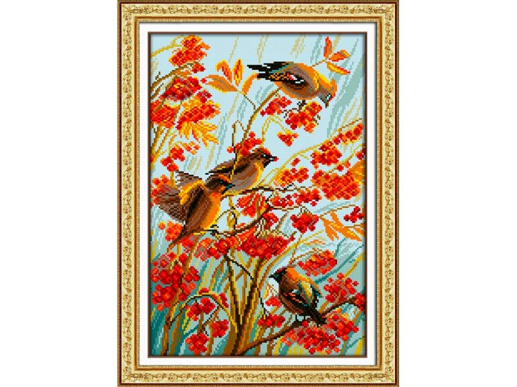 Алмазная вышивка «Свиристели» — картинка 2