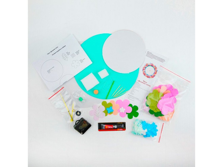 Часы из фоамирана «Дыхание лета» — картинка 2