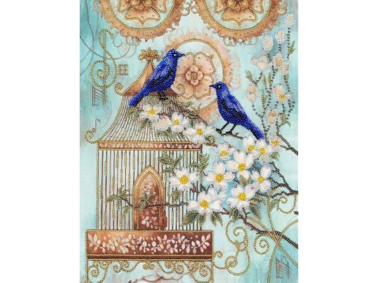 Набор вышивки бисером «Синие птицы счастья»