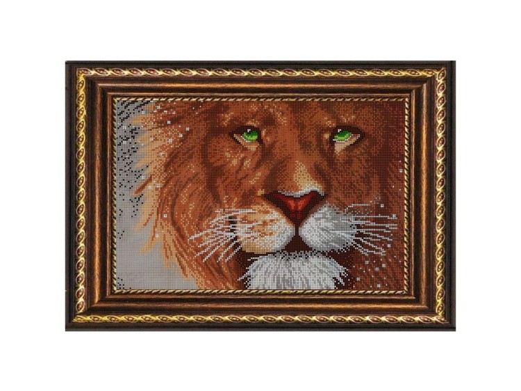 Рисунок на ткани «Взгляд льва»
