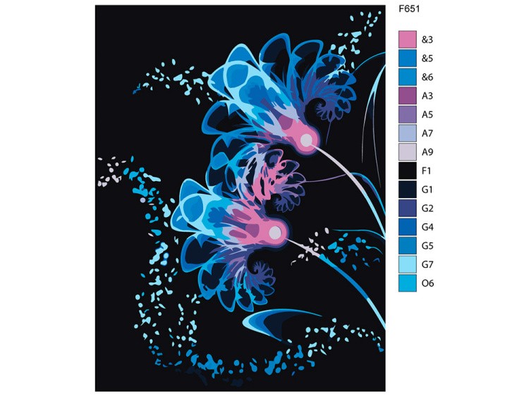 Картина по номерам «Изящное трио» — картинка 2