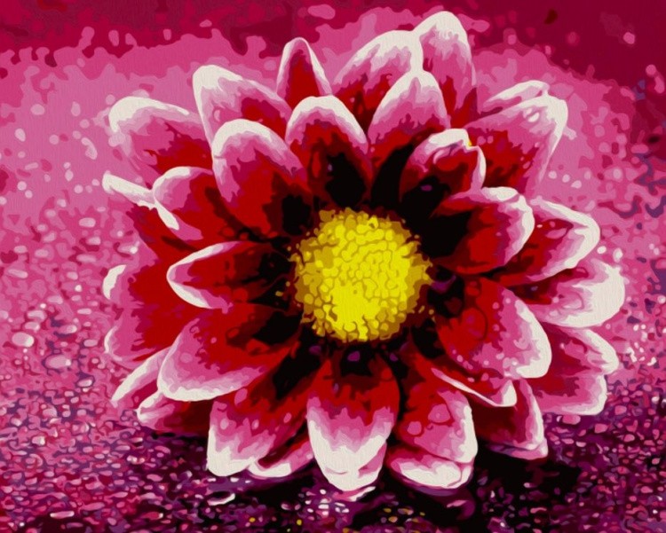 Картина по номерам «Бутон цветка»