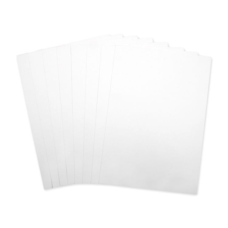 Набор белого картона, мелованный, А4, 8 л., 1 цв. — картинка 2