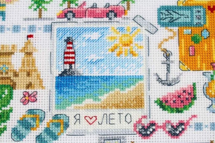 Набор для вышивания «Семплер. На пляже» — картинка 6