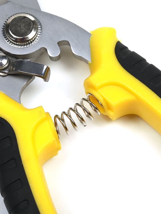 Секатор Maxwell прямое лезвие, 80/210 мм, ручки желто-черный пластик — картинка 11