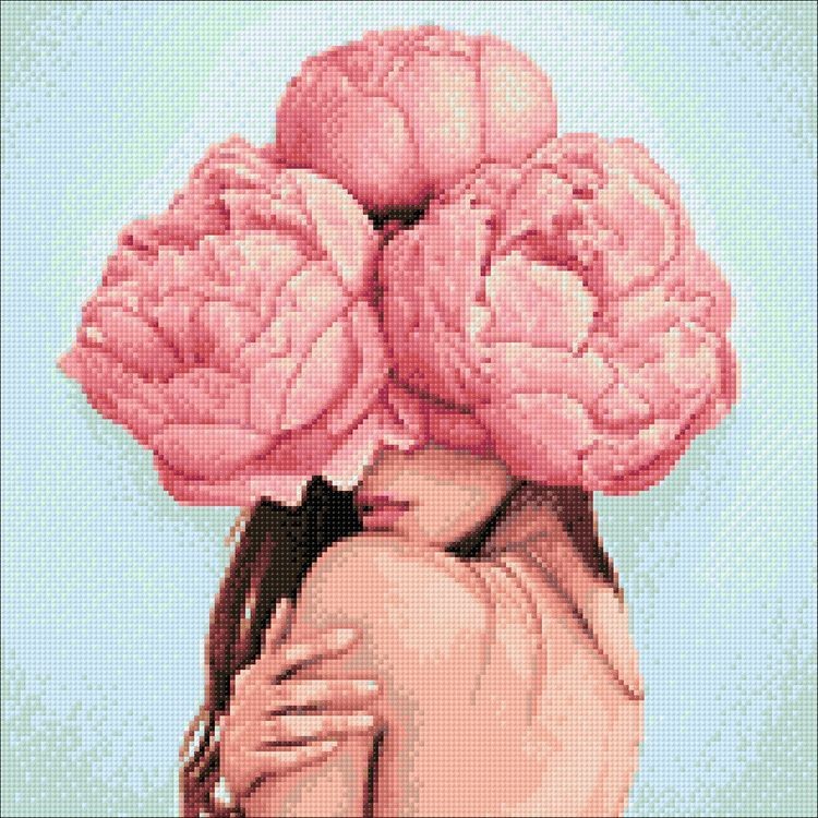 Алмазная вышивка «Цветочное умиротворение» — картинка 2