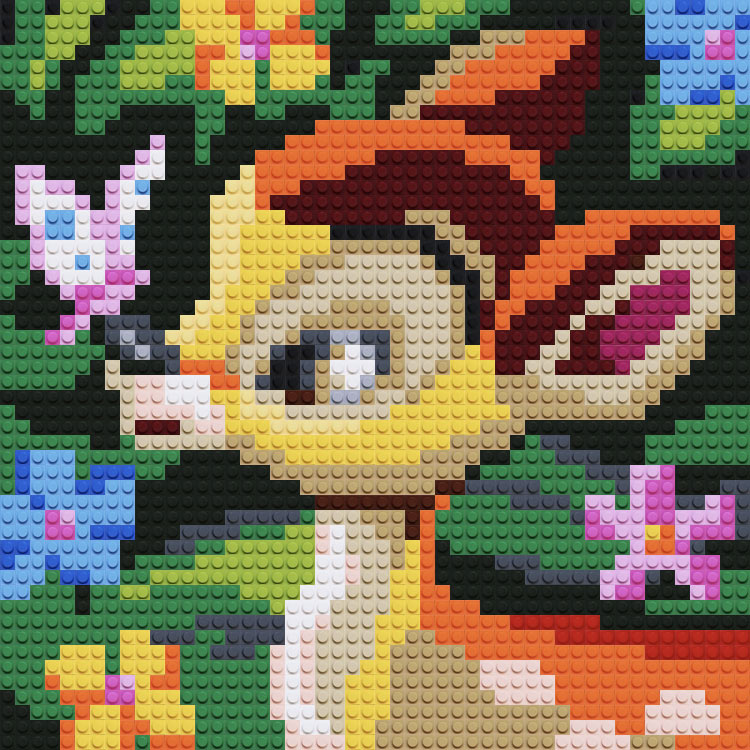 Картина-мозаика из конструктора PIXELIM «Оленёнок Бемби» — картинка 3