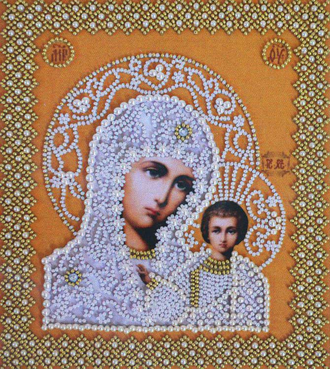 Набор для вышивания бисером «Казанская Икона Божией Матери. Венчальная пара (золото)»