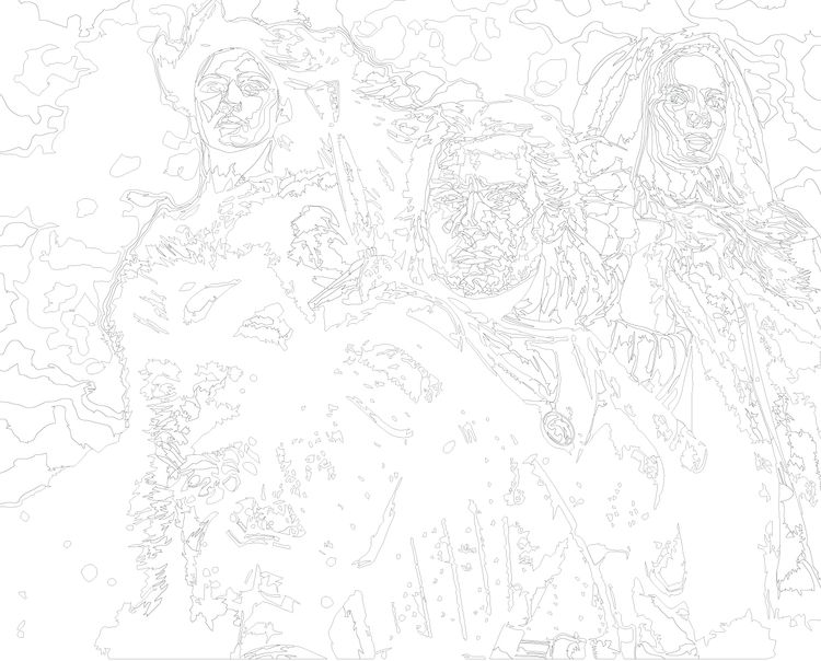 Картина по номерам «Ведьмак: Геральт, Цири и Йеннифэр 4» — картинка 3