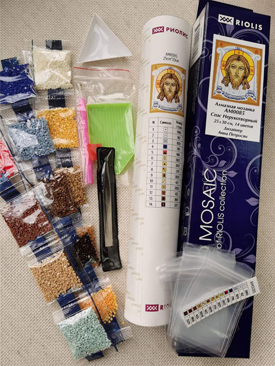 Алмазная вышивка «Спас Нерукотворный» — картинка 5