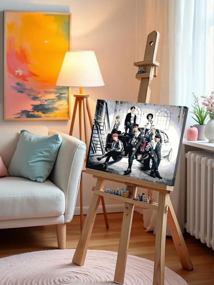 Картина по номерам «Корейская K-POP группа BTS 6» — картинка 9