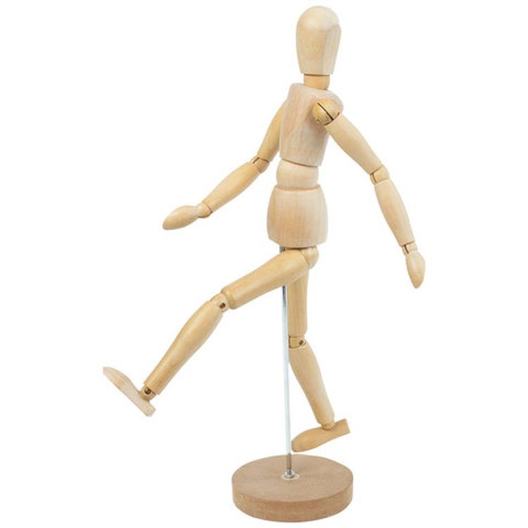Манекен человека художественный женский, дерево, высота 51 см, BRAUBERG ART CLASSIC  — картинка 3