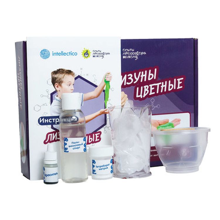 Набор для экспериментов «Опыты профессора Николя. Лизуны цветные» — картинка 2