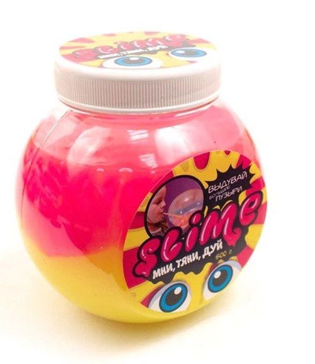 Лизун Slime «Mega Mix», розовый желтый — картинка 5