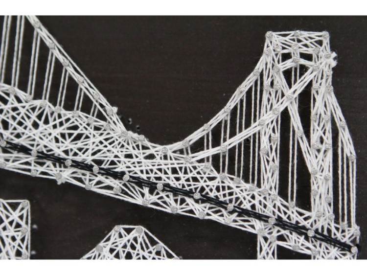 Набор для творчества STRING ART PREMIUM «Золотые ворота» — картинка 6