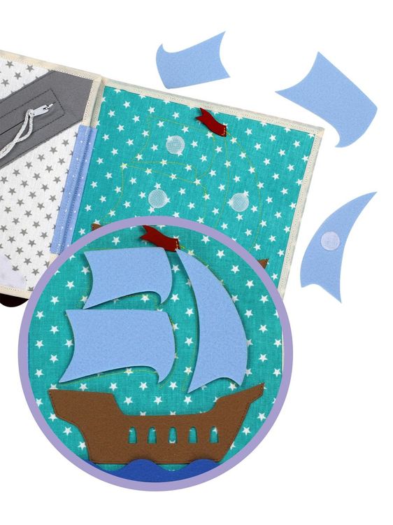 Развивающая книга из фетра «Медведь» — картинка 4