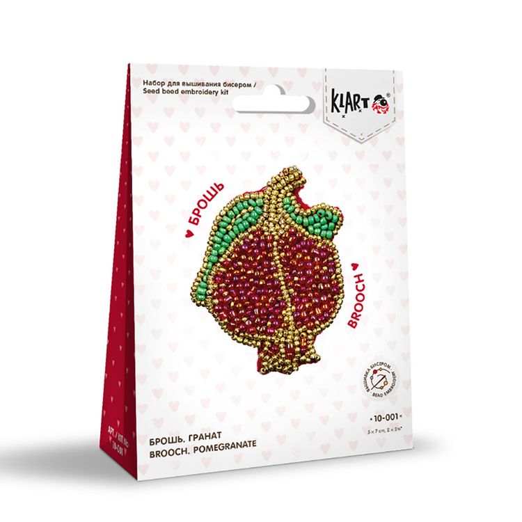 Набор вышивки бисером «Брошь. Гранат» — картинка 3
