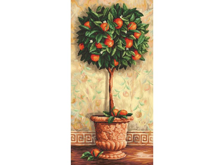 Алмазная вышивка «Апельсиновое дерево» — картинка 3