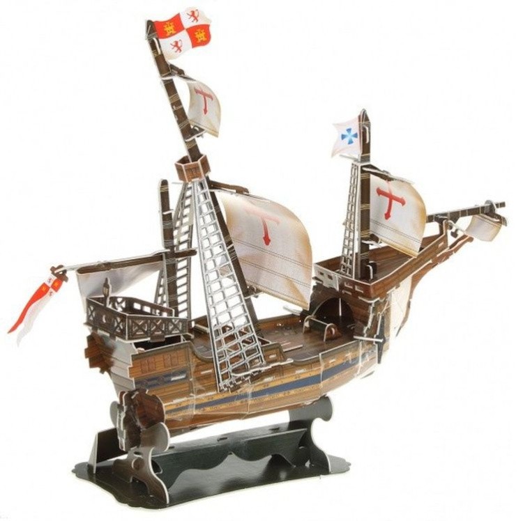 3D-пазл CubicFun Корабль «Санта Мария» — картинка 3