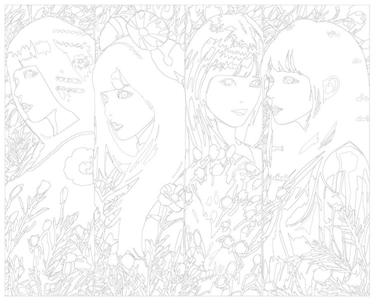 Картина по номерам «Группа BlackPink Блэк Пинк: Джису, Дженни, Роза и Лиса 3» — картинка 3