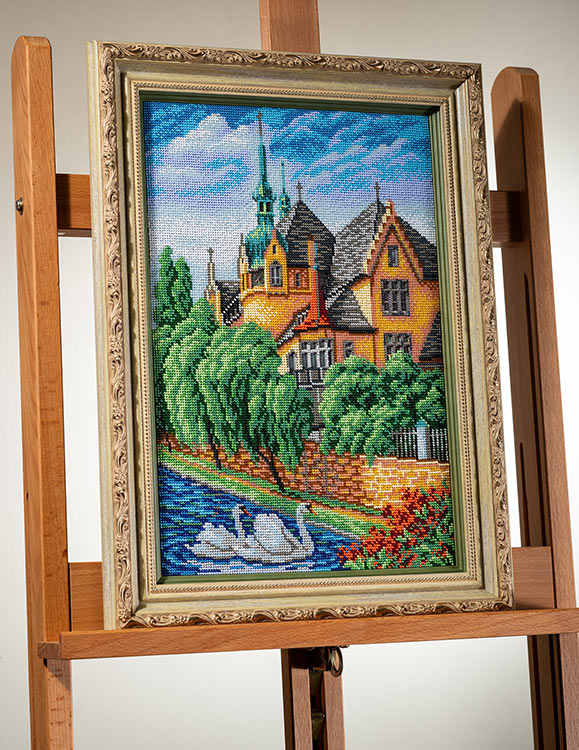 Набор вышивки бисером «Лебеди. Страсбург» — картинка 7