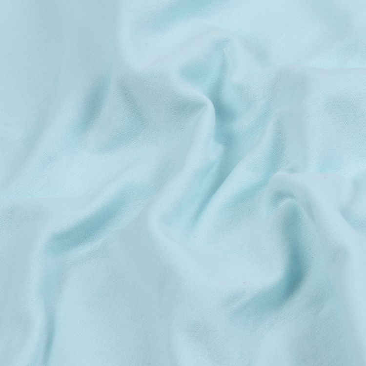 Ткань трикотаж Футер 2х нитка, начес, с лайкрой, 6 м, ширина 200 см, цвет: олубой, TBY — картинка 2